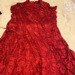 NWT RED LACE DRESS